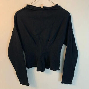 Pilcro  black corset sweater top XXS